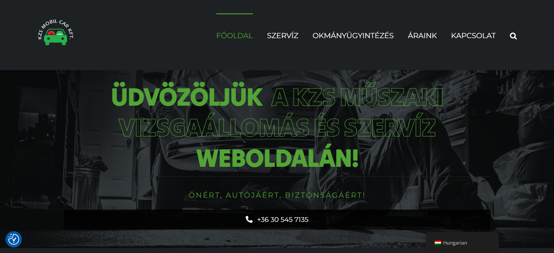 Kzs mobilcar weboldal